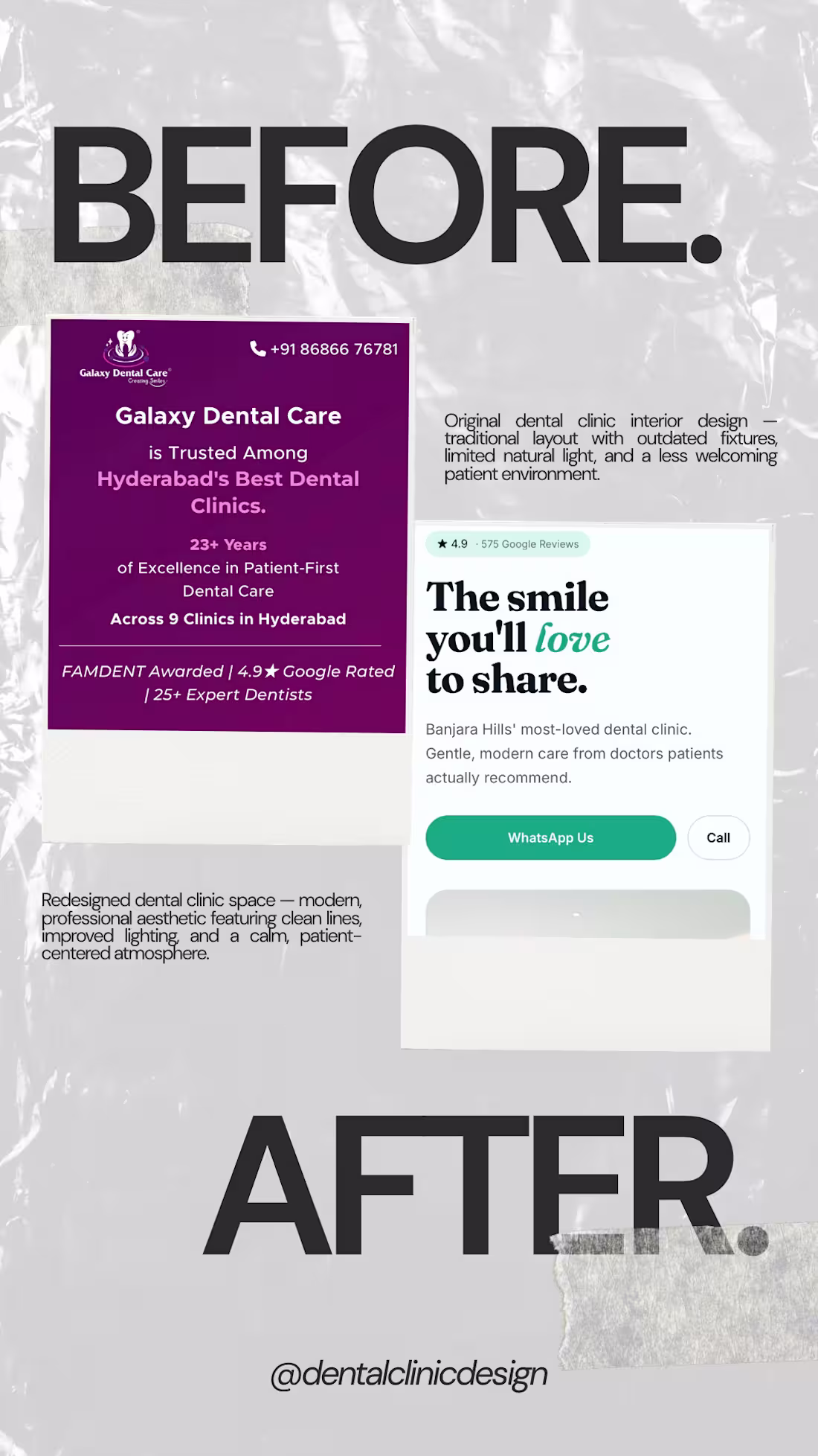 Cover image for “Redesigned the Galaxy Dental website’s