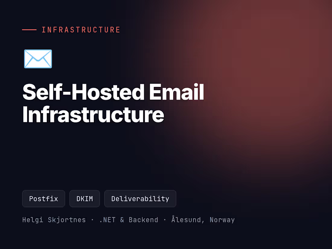 Cover image for Self-Hosted Email Infrastructure