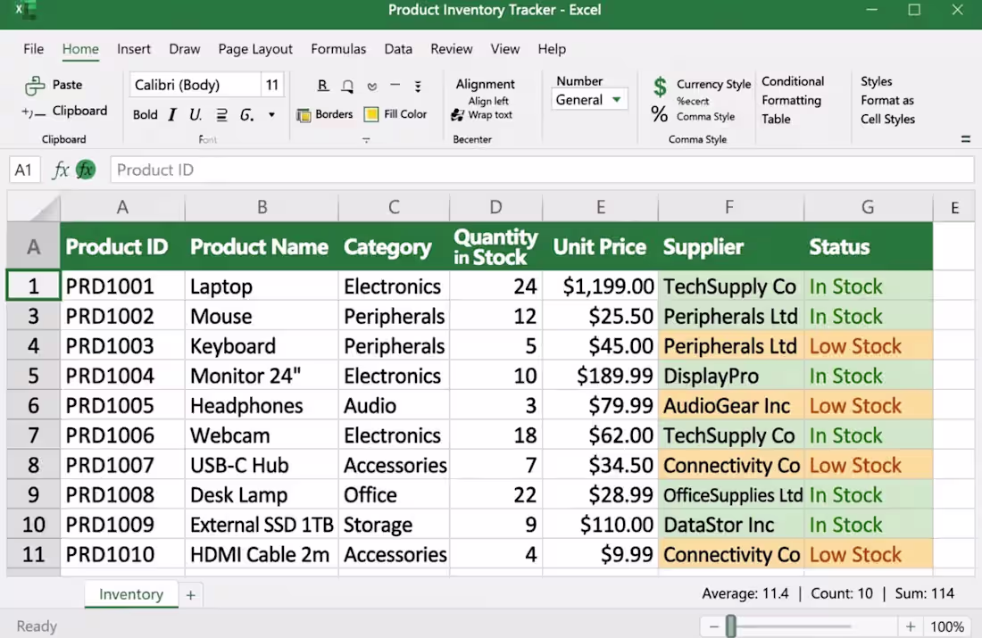 Cover image for Sample Project - Product Inventory
