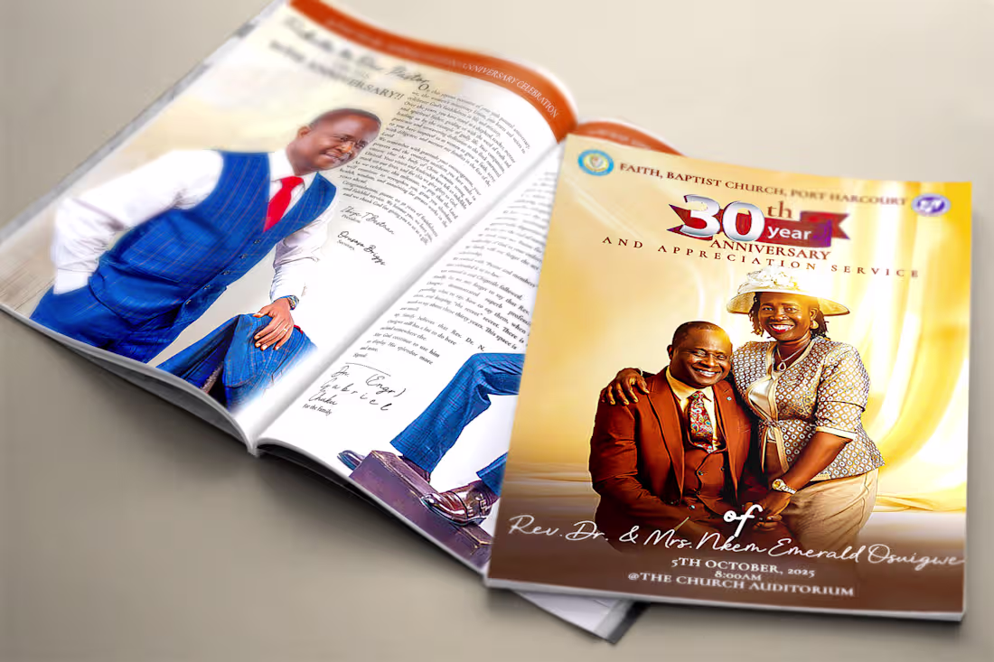 Cover image for An Anniversary Booklet featuring tributes and goodwill messa...