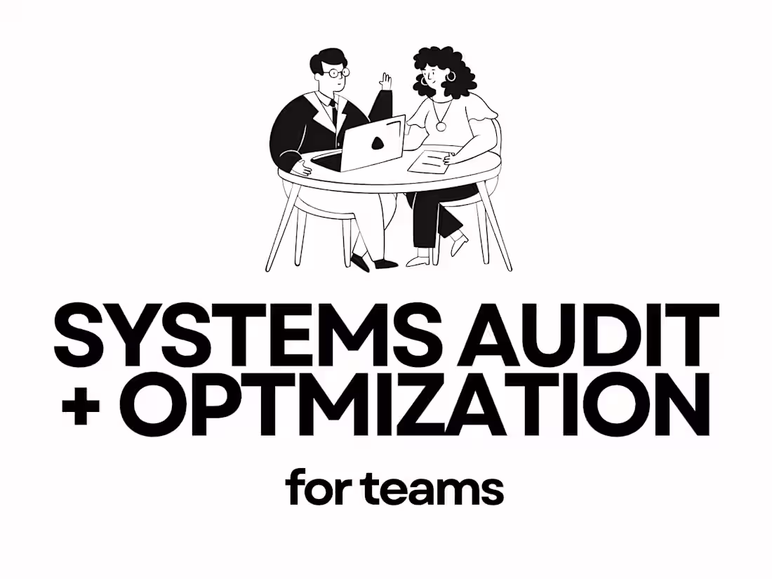 Cover image for Systems Audit + Optimization for Teams