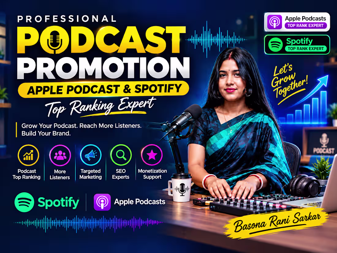 Cover image for Podcast Promotion & Growth – Spotify & Apple Podcasts