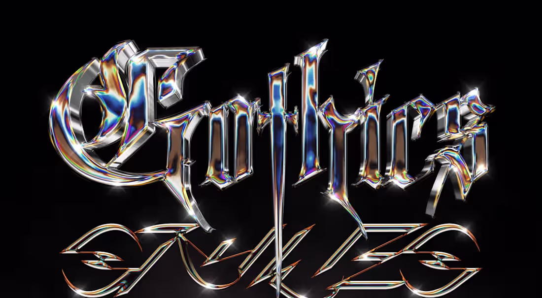 Cover image for Gothic Chrome Wordmark