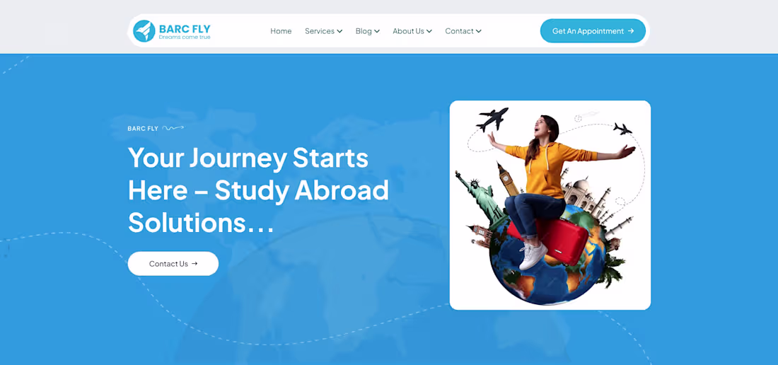 Cover image for Travel Agency web landing