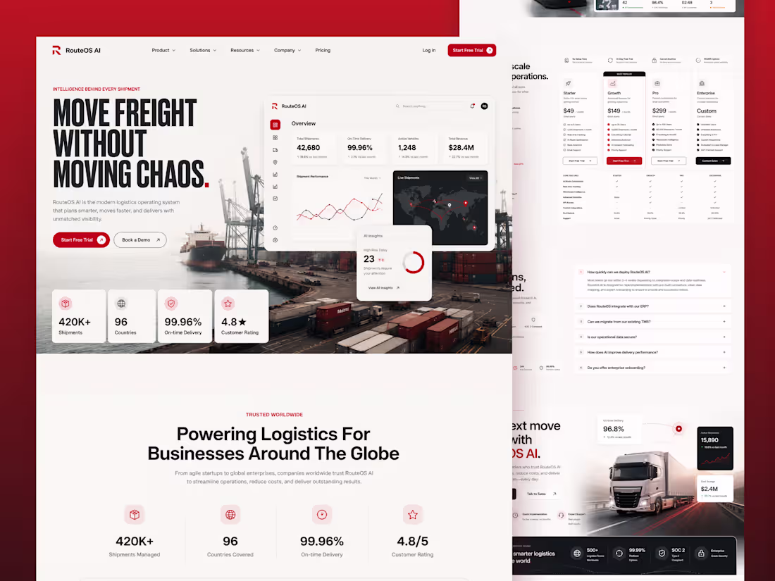 Cover image for RouteOS is an AI-powered logistics