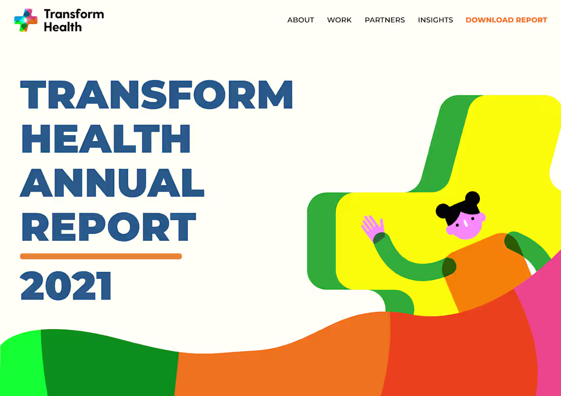 Cover image for Annual Report 2021 | Transform Health