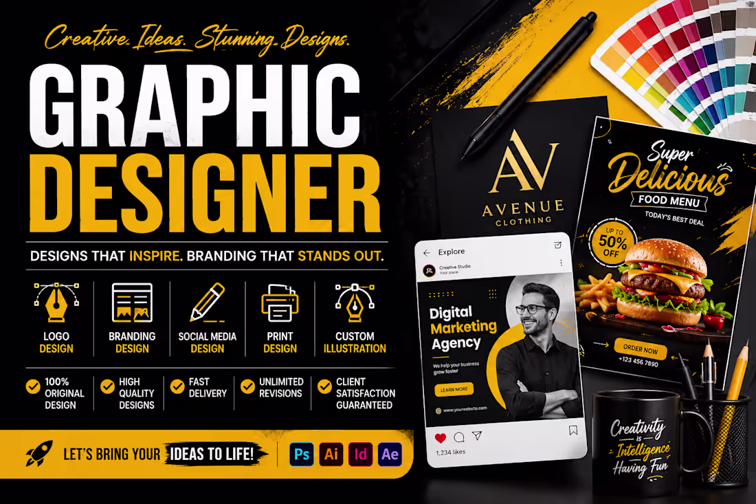 Cover image for Professional Graphic Design Services for Brands & Businesses