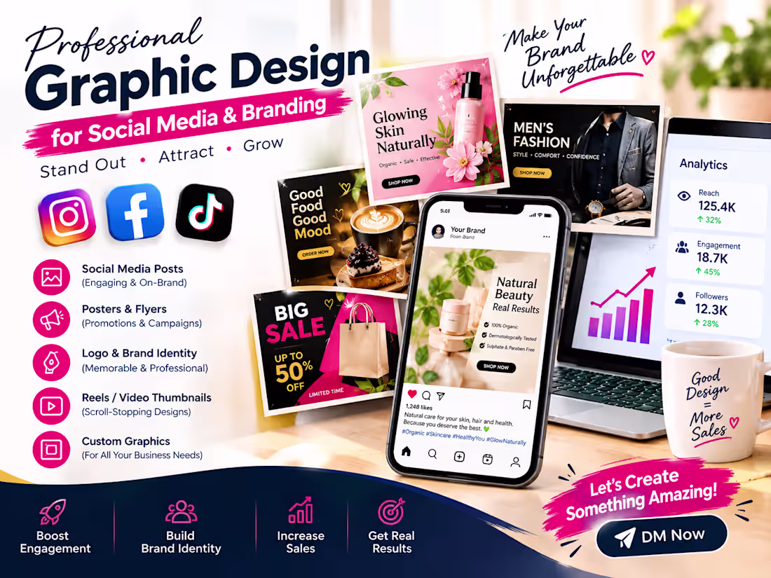 Cover image for Professional Graphic Design for Social Media & Branding
