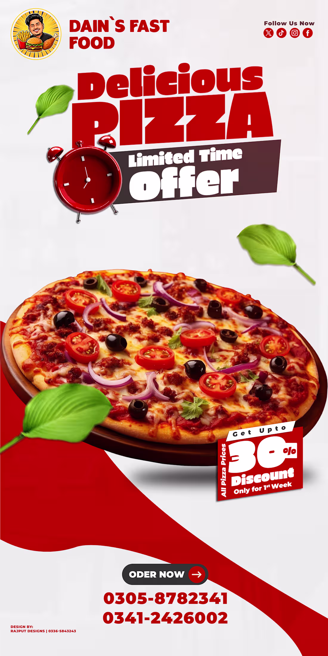 Cover image for Dain's Fast Food — Pizza