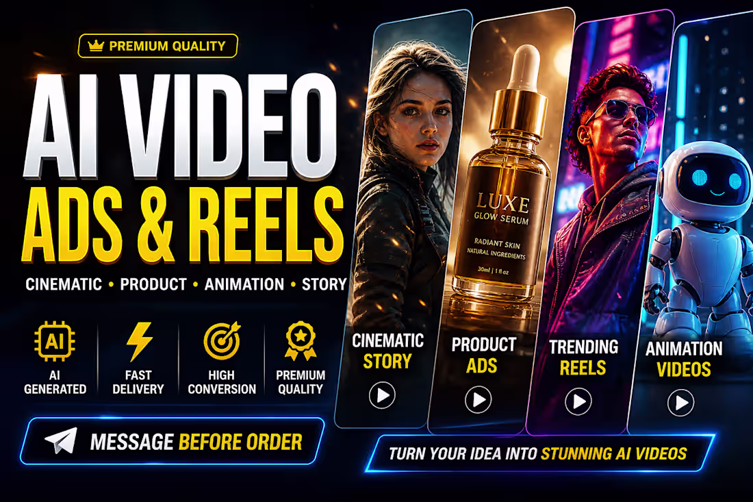 Cover image for I will create ai video