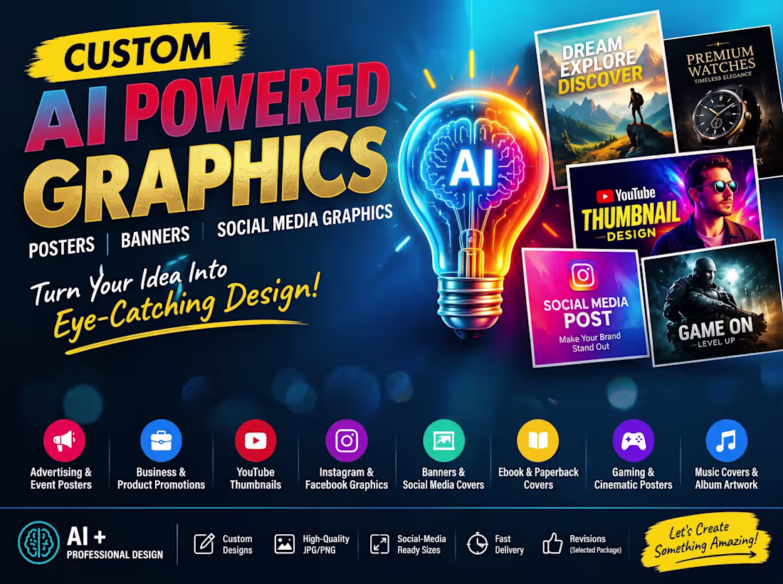 Cover image for AI-Powered Posters, Banners & Social Media Graphics