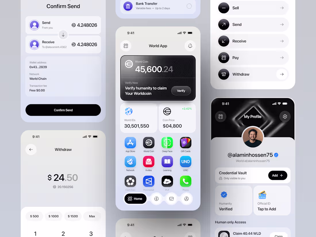 Cover image for A next-generation WorldCoin Super App concept designed to br...