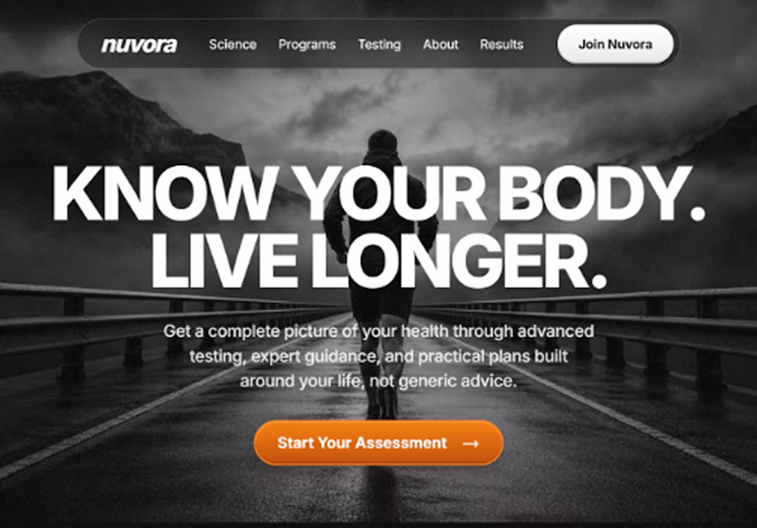 Cover image for Landing page for Nuvora, a