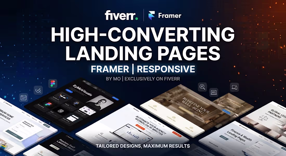 Cover image for I will design a high converting landing page for your business