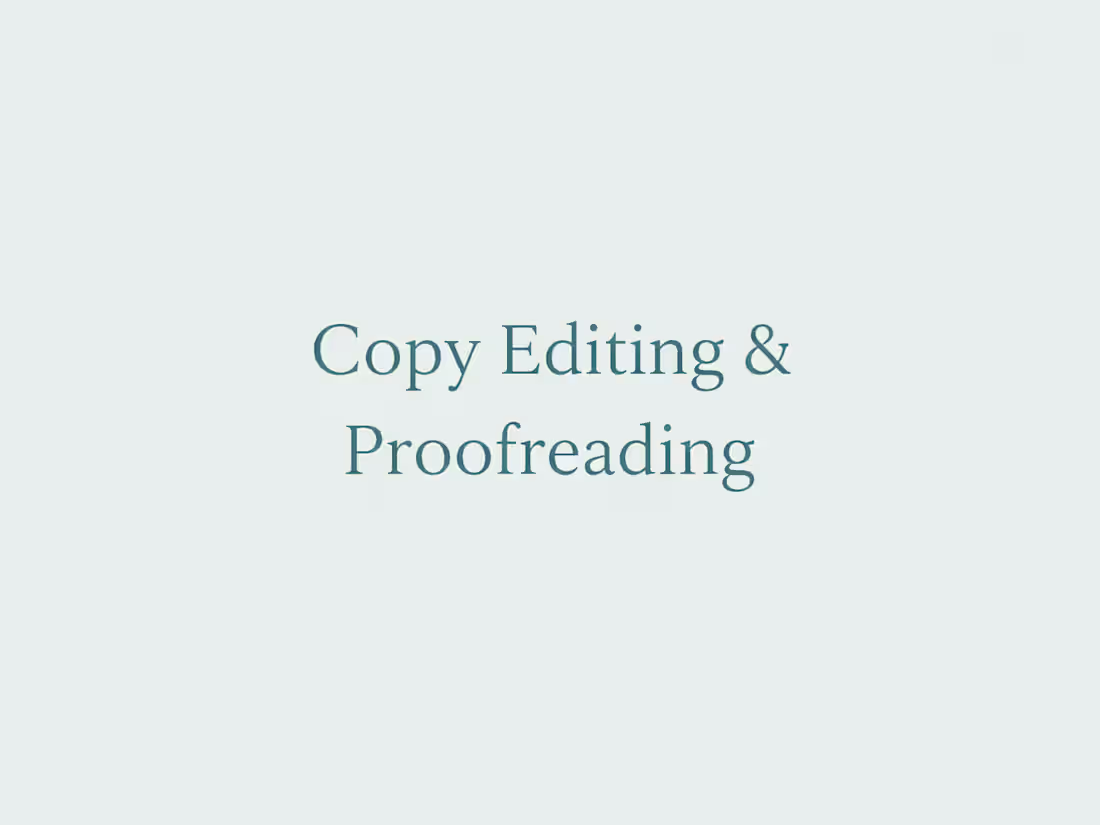 Cover image for Nonprofit & Advocacy Copy Editing (Async, Quick Turnaround)