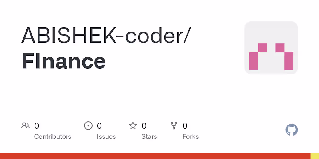 Cover image for ABISHEK-coder/FInance