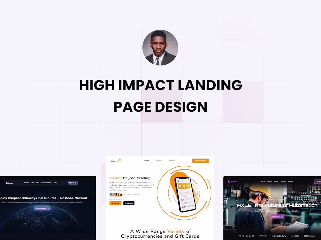 Cover image for High Impact Landing Page Design