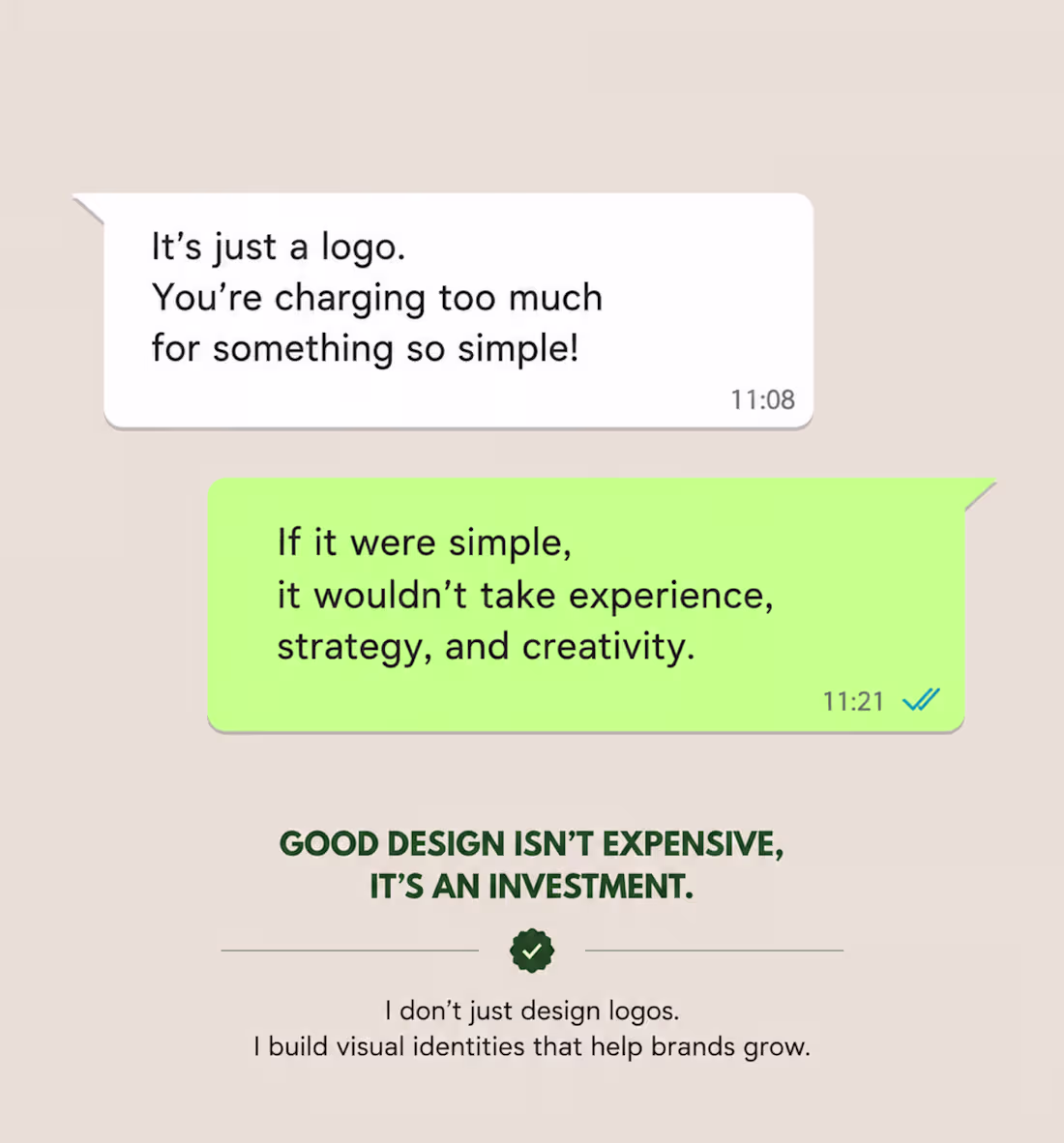 Cover image for "It's just a logo."
I hear