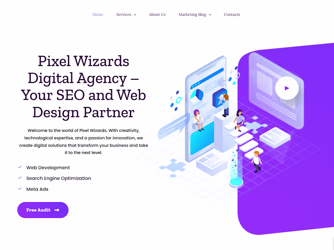 Cover image for Digital Marketing Agency Website
