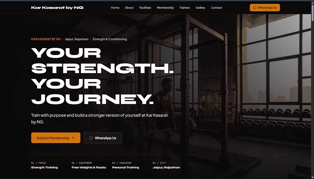 Cover image for Gym Demo Website