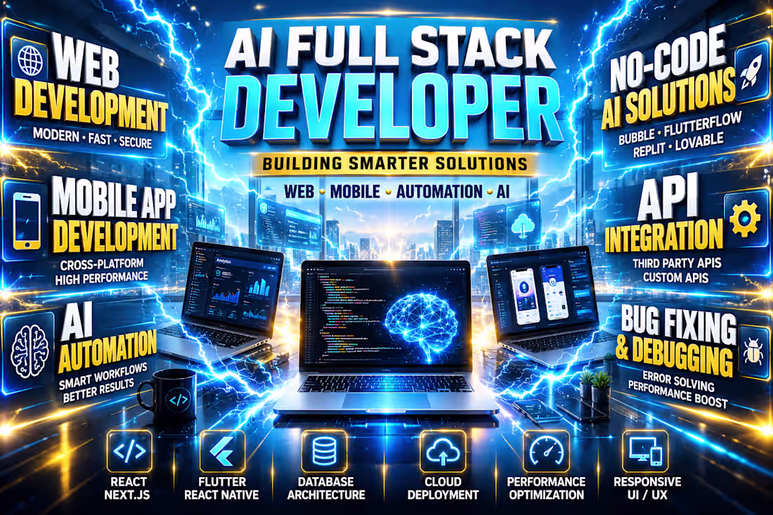 Cover image for Web & Mobile App Bug Fixing, Debugging & Optimization