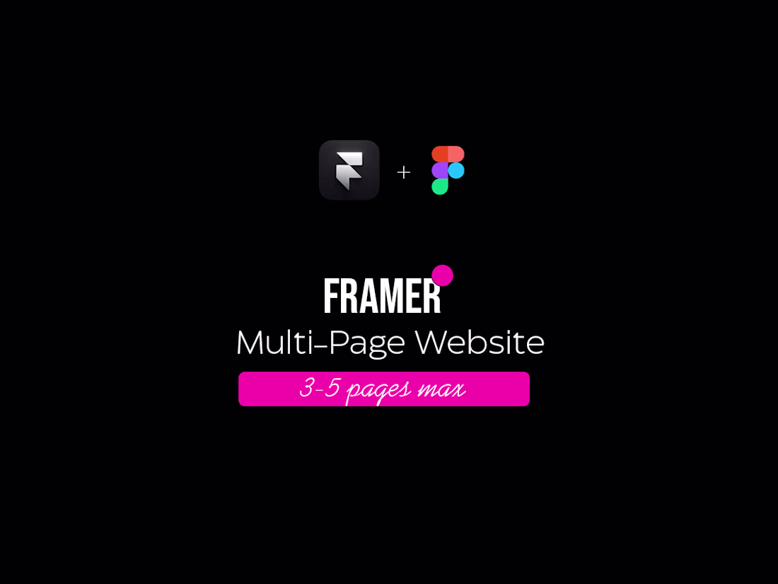 Cover image for Framer Multi-Page Website (3–5 Pages)