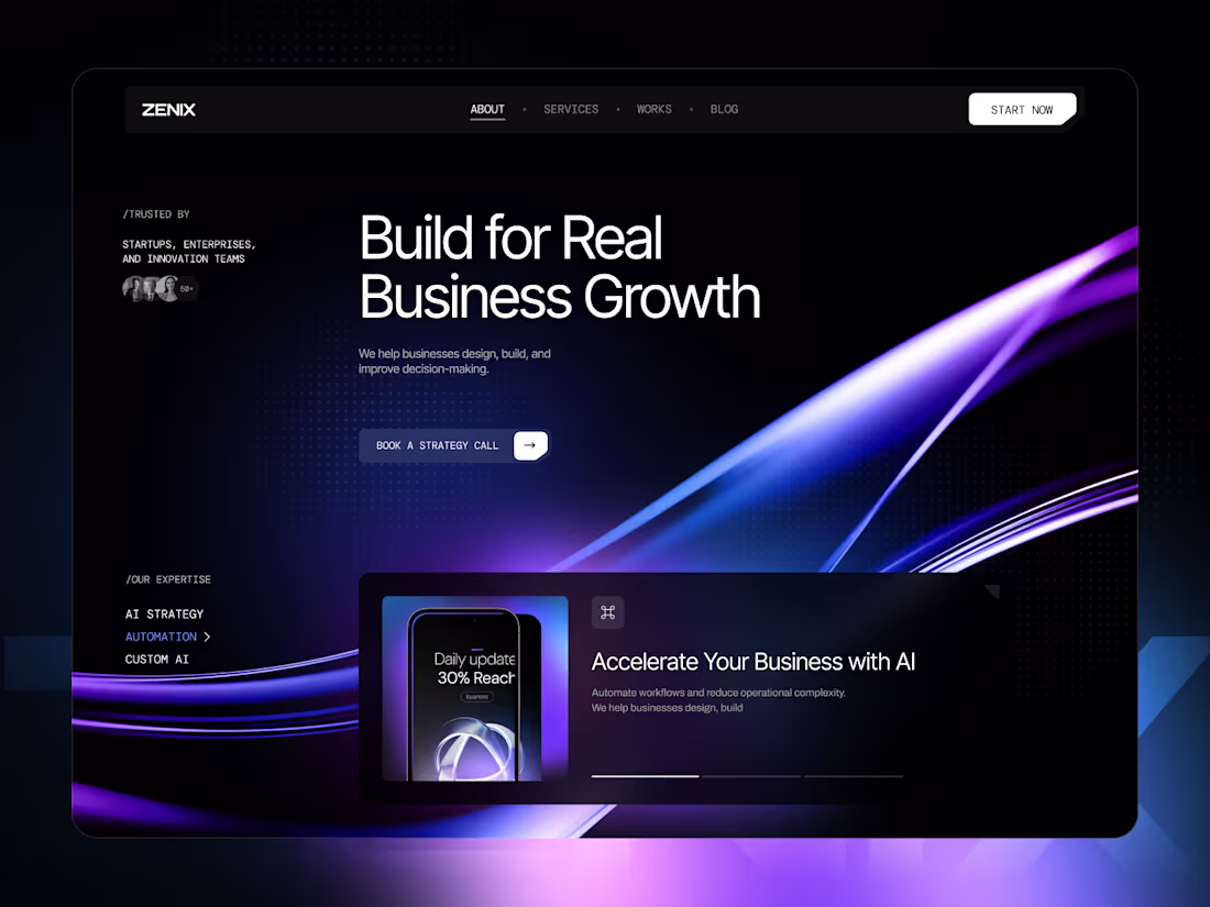 Cover image for Zenix - AI SaaS Template