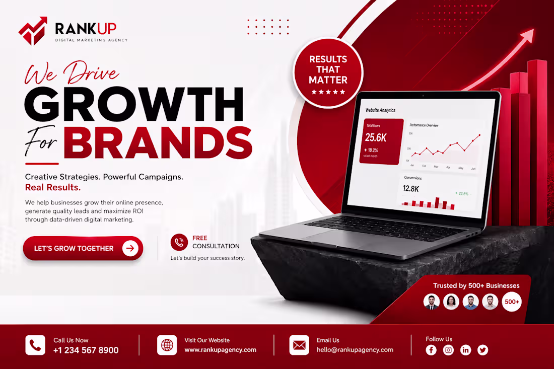 Cover image for Modern Digital Marketing Agency Social Media Post Design