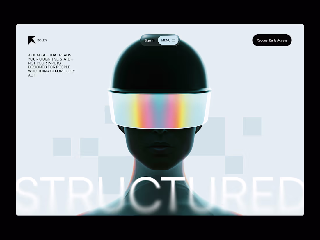Cover image for SOLEN — Neural Interface Landing