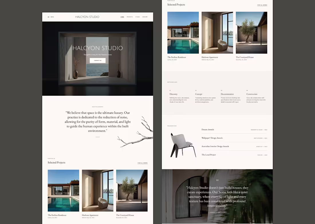 Cover image for Quiet Luxury — Architecture Studio
