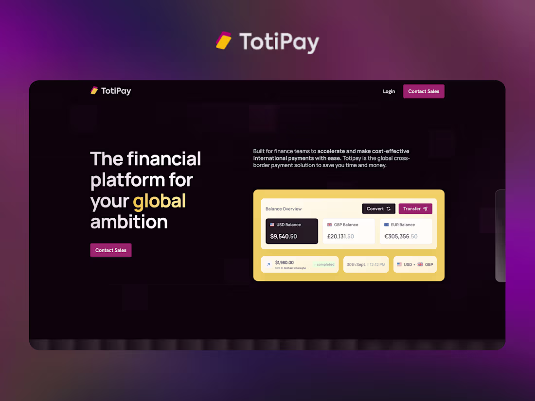 Cover image for Totipay Website Development