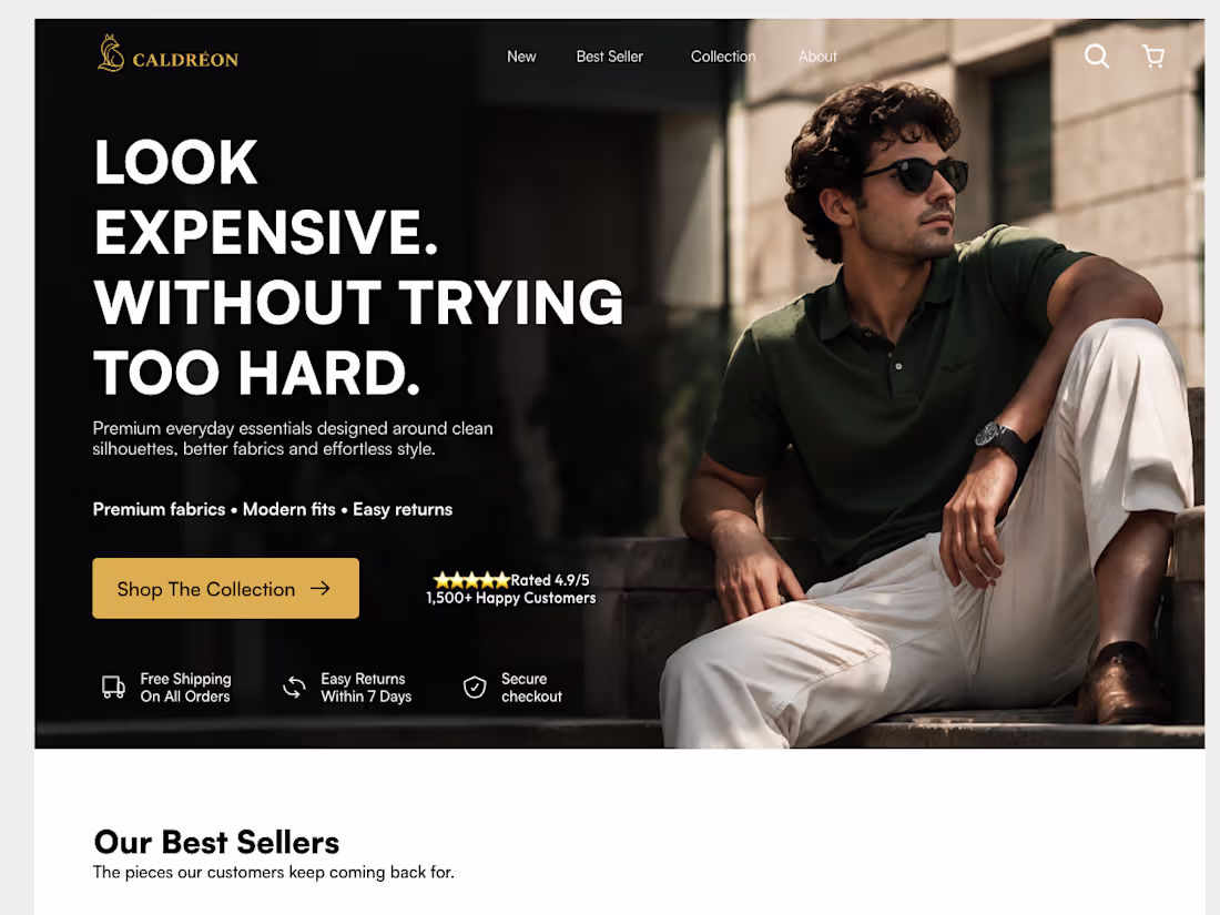 Cover image for Caldreon — Premium Knitwear E-commerce