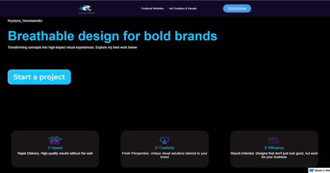 Cover image for I designed and developed this