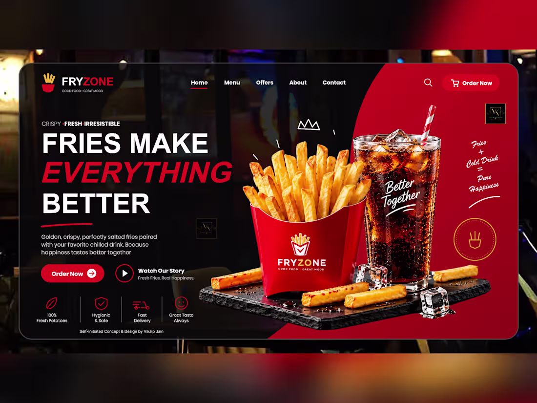 Cover image for 🍟 Introducing FRYZONE Good Food.