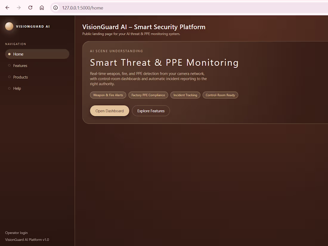 Cover image for Real-time industrial safety system using