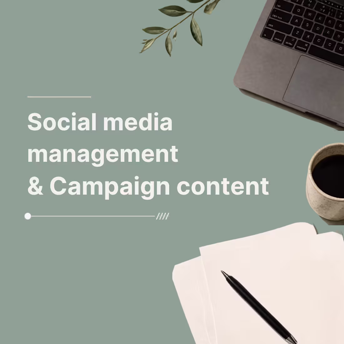 Cover image for Social media management & Campaign content