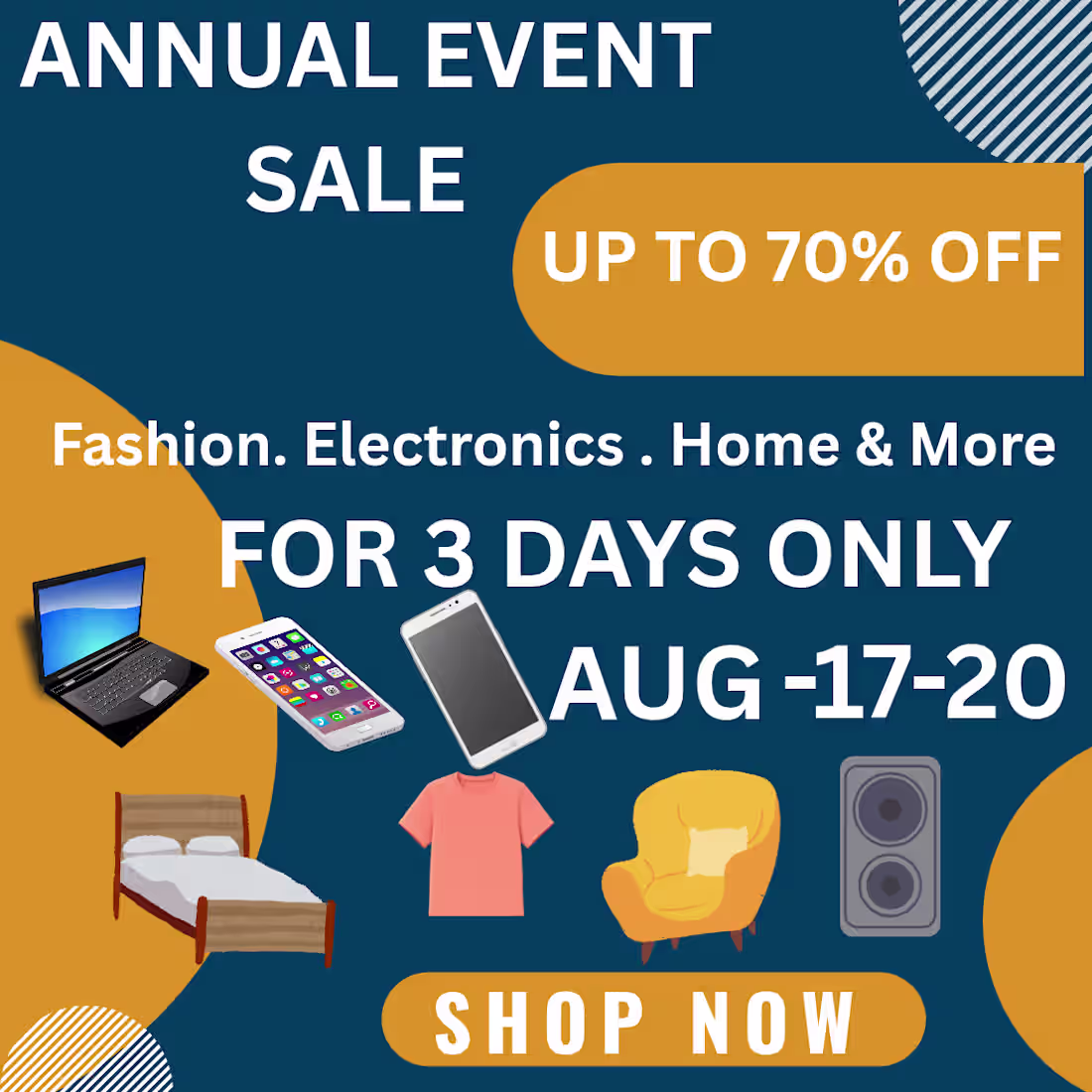 Cover image for Annual Event Sale Banner Design