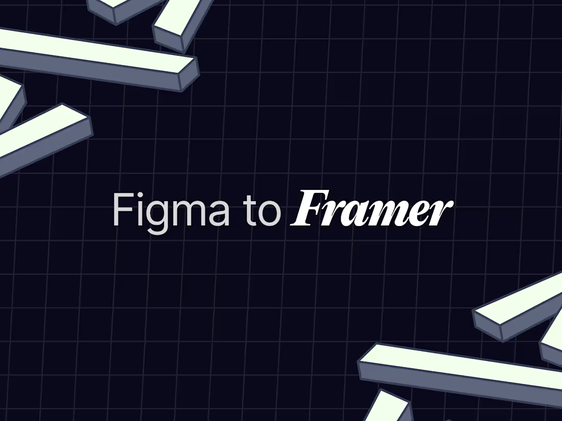 Cover image for Figma to Framer: High-Performance SaaS Landing Page