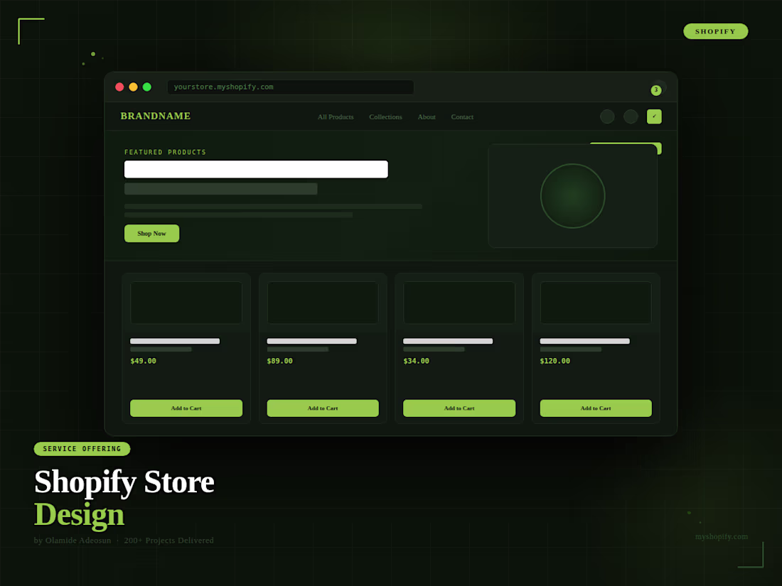 Cover image for Shopify Store Design or Redesign