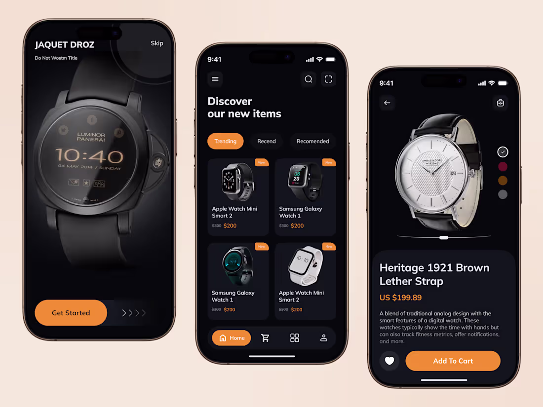 Cover image for Luxury Watch Smart Mobile App Design Hello, Everyone! 👋 Dis...