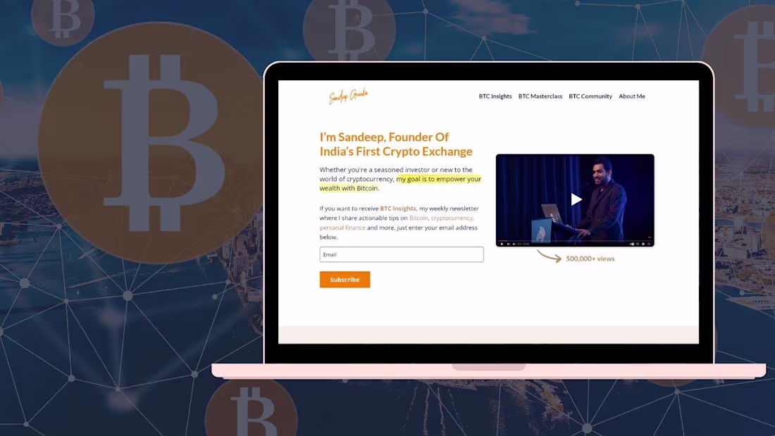 Cover image for Custom Kajabi Website Design for Sandeep Goenka