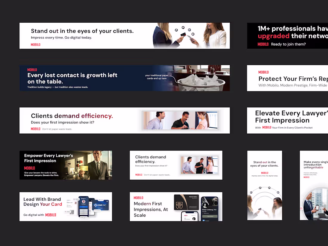 Cover image for Mobilo Ad Creatives Design Project