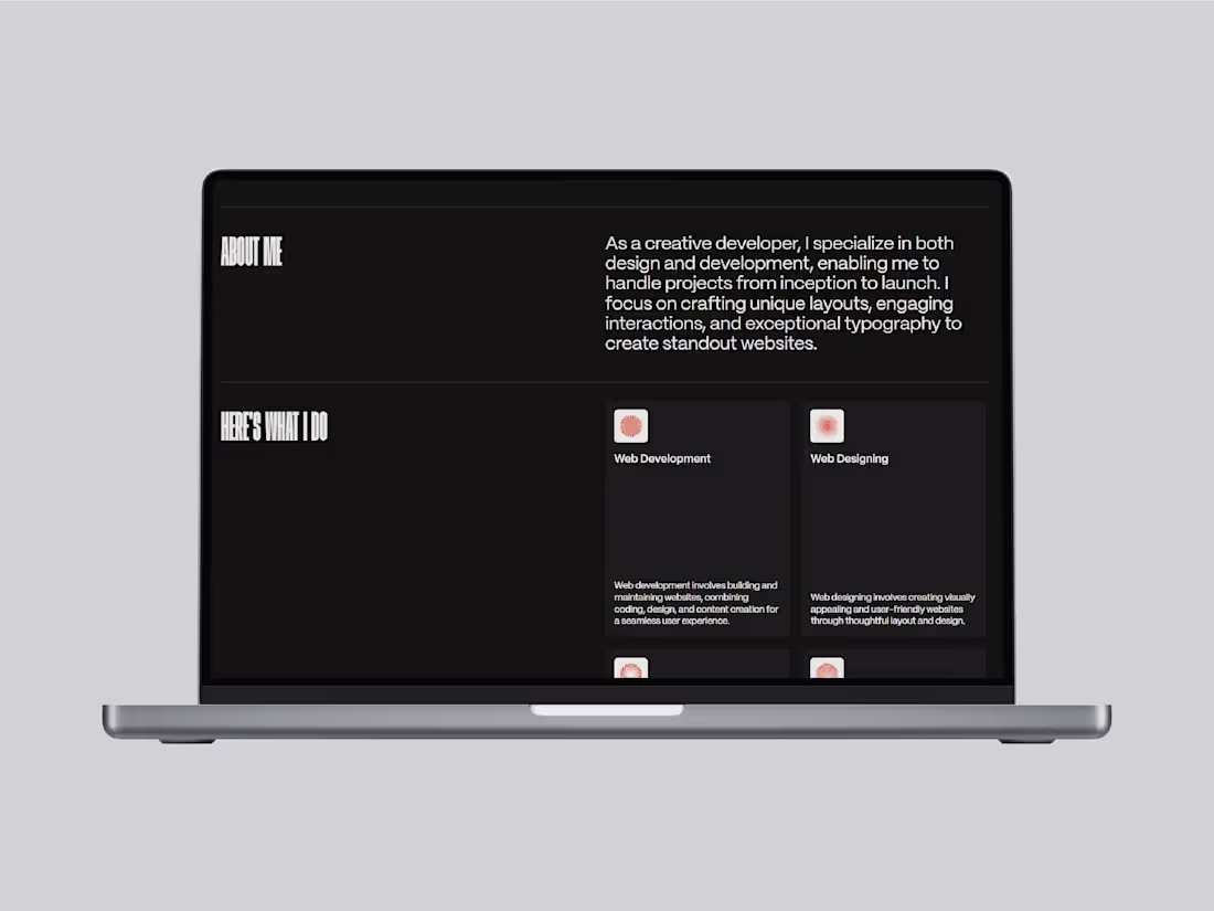Cover image for Portfolio website