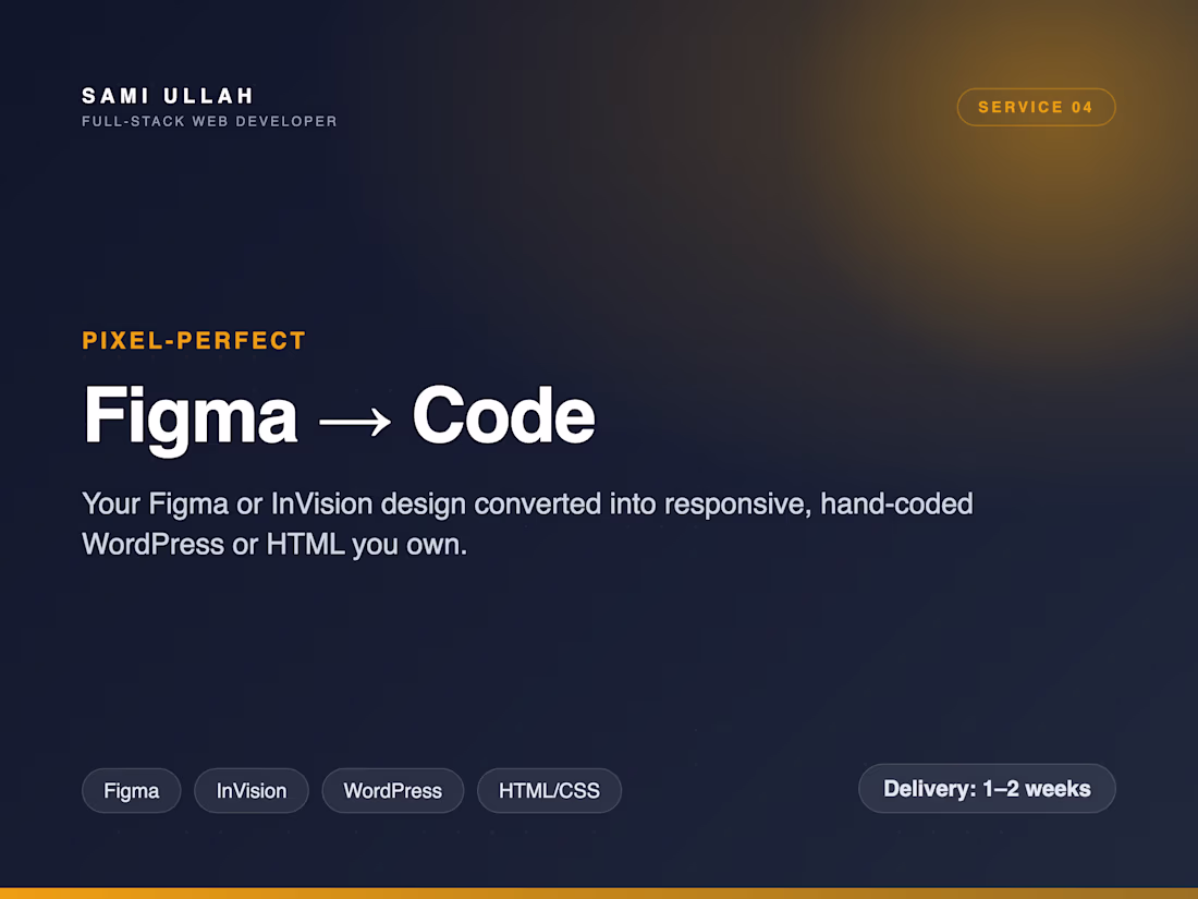 Cover image for Figma / InVision to WordPress or HTML Conversion