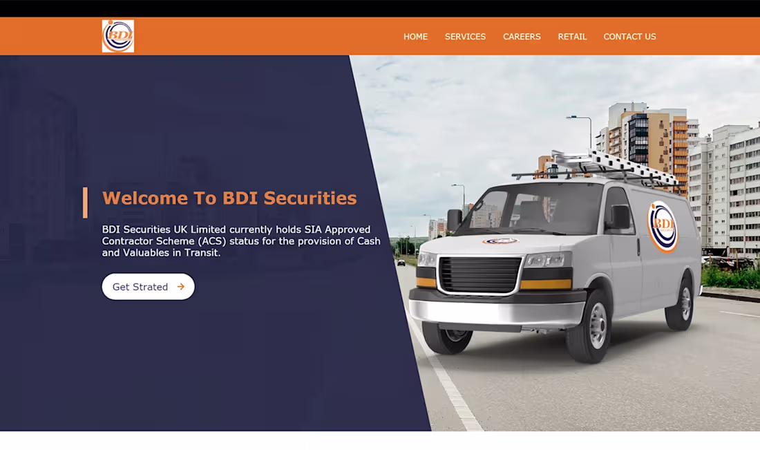 Cover image for Security Service Landing Page