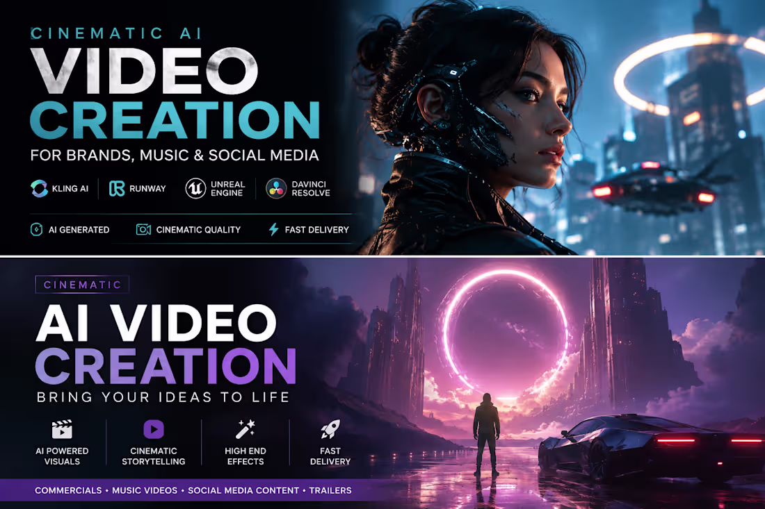 Cover image for Cinematic AI Video Creation for Brands, Music & Social Media