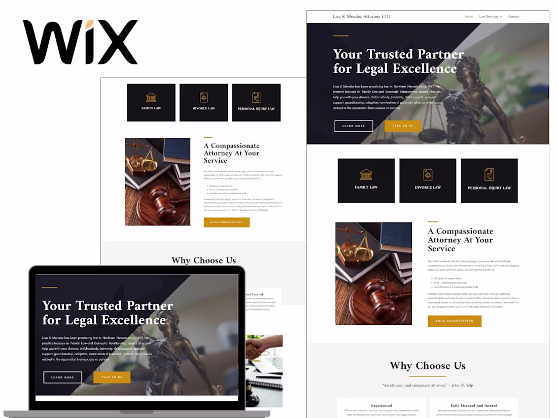 Cover image for WIX Website- Legal Website
