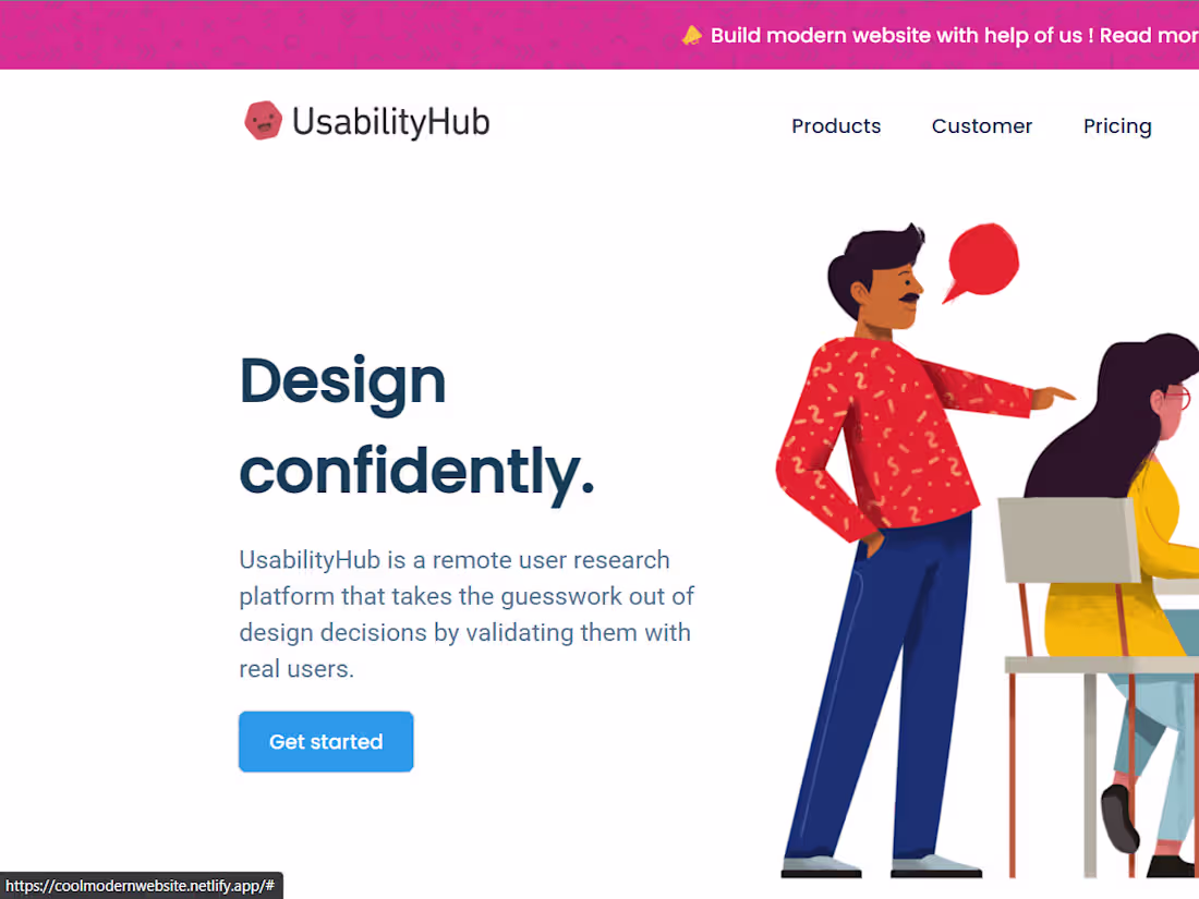 Cover image for Modern website