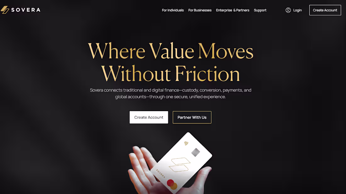 Cover image for Sovera is a unified fintech