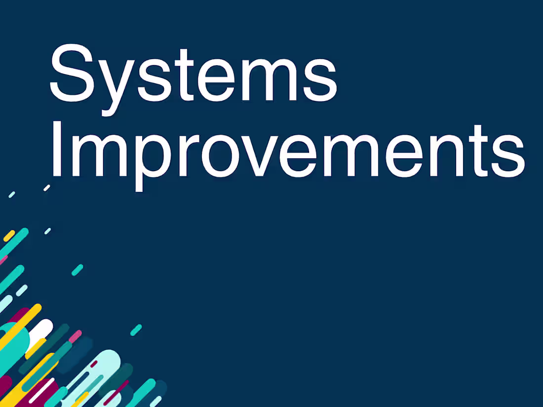 Cover image for Systems Improvements